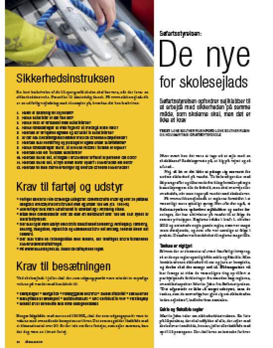 De nye regler for skolesejlads er nere fleksible De nye regler for skolesejlads er nere fleksible